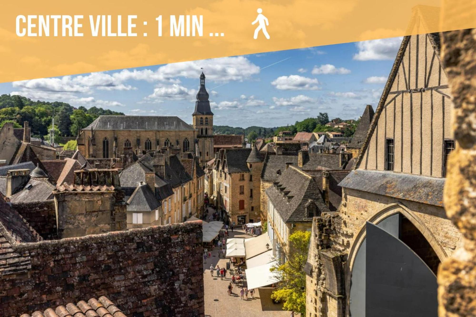 3 Pieces, Climatise, Calme, 100M Du Centre, Parking, "Lyriade" Sarlat-la-Canéda Dış mekan fotoğraf
