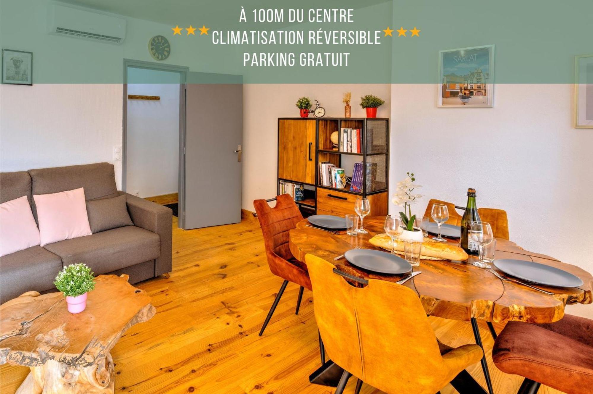 3 Pieces, Climatise, Calme, 100M Du Centre, Parking, "Lyriade" Sarlat-la-Canéda Dış mekan fotoğraf